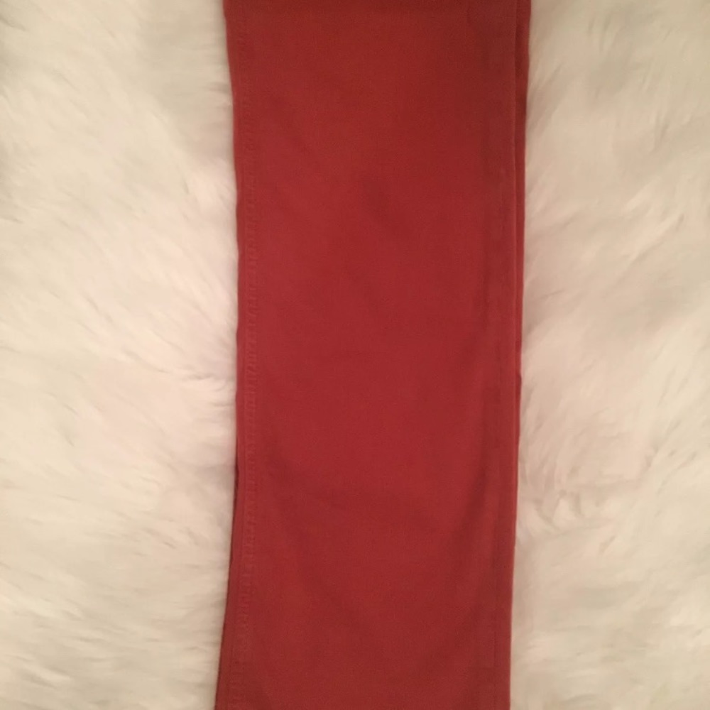 💚SOLD💚MAVI brick red ZACH straight leg jean NWT - Picture 6 of 8